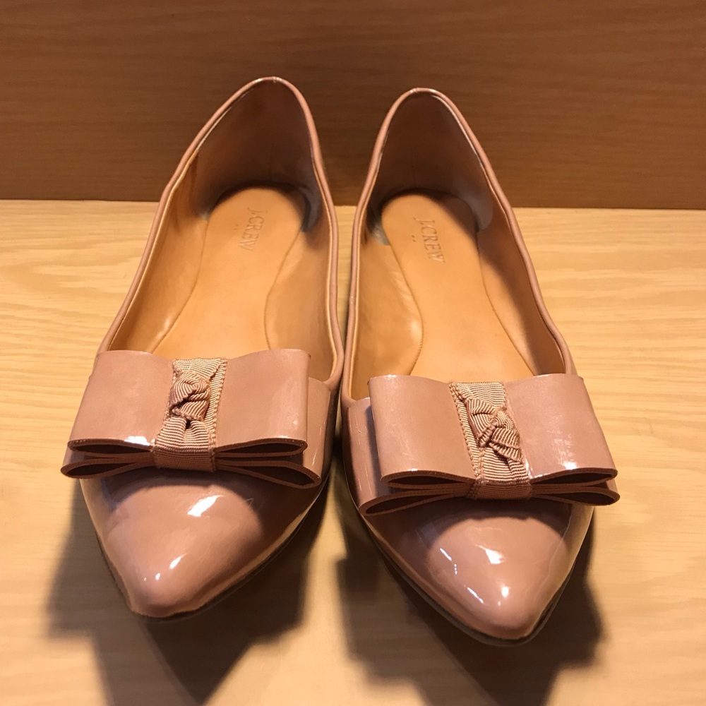J. Crew Emery Patent Flats (Like New)